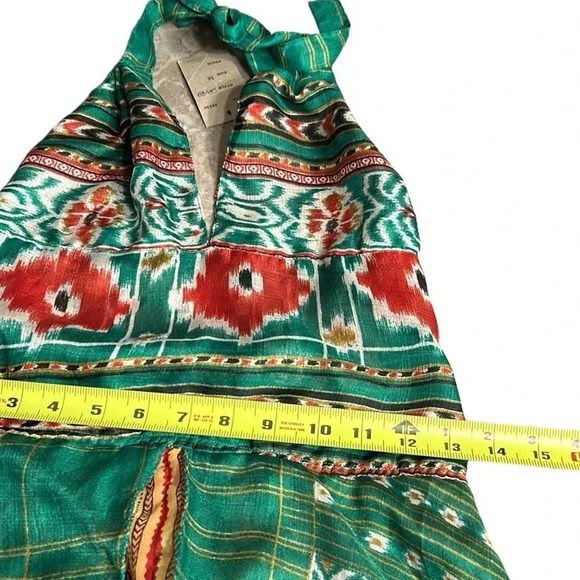 Festival vtg halter dress,smock,sheer overlays,chiffon,fairycore,romantic ,NWT - Picture 7 of 12